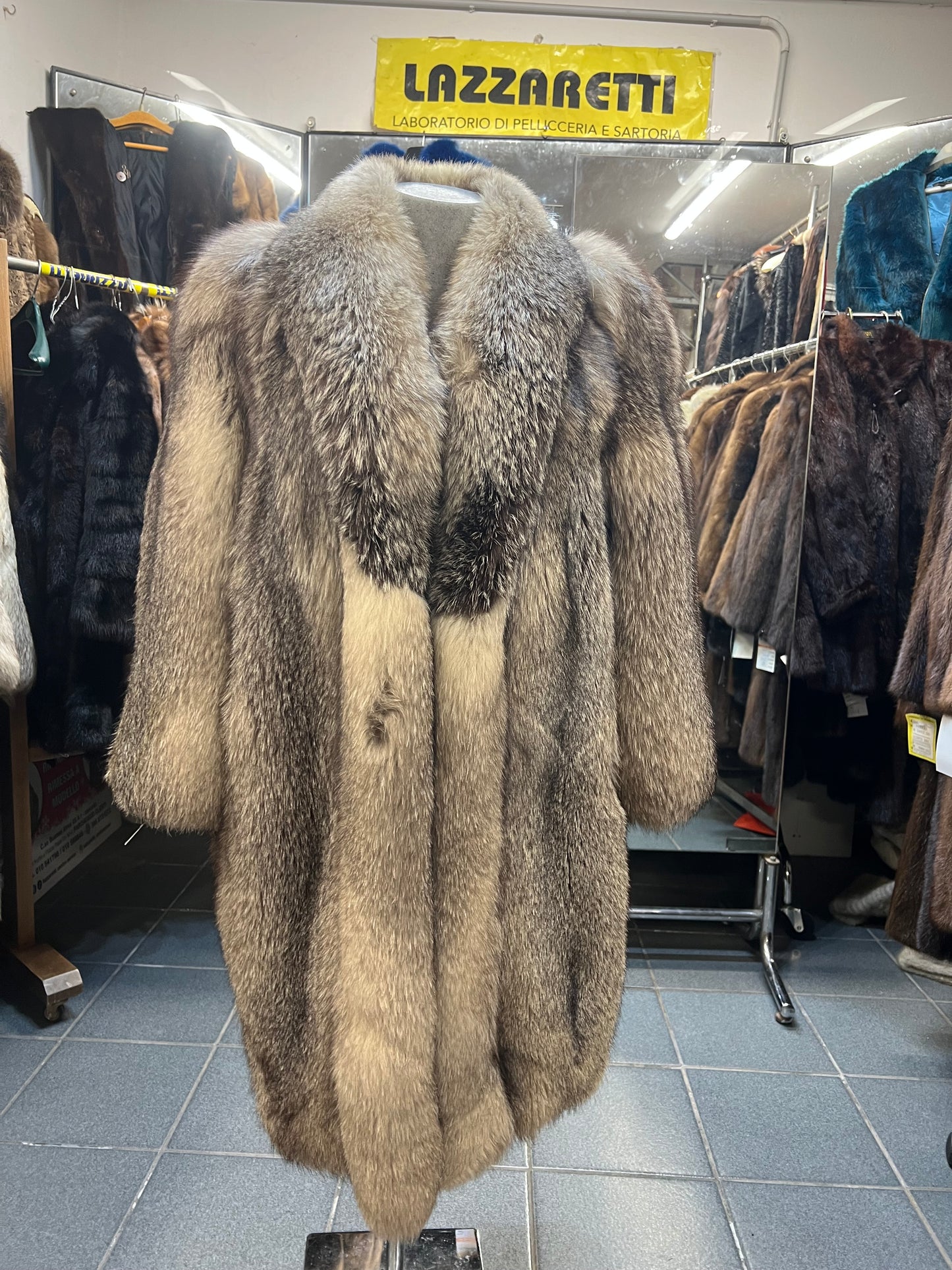 Manteau en fourrure de renard Isabelle 2841