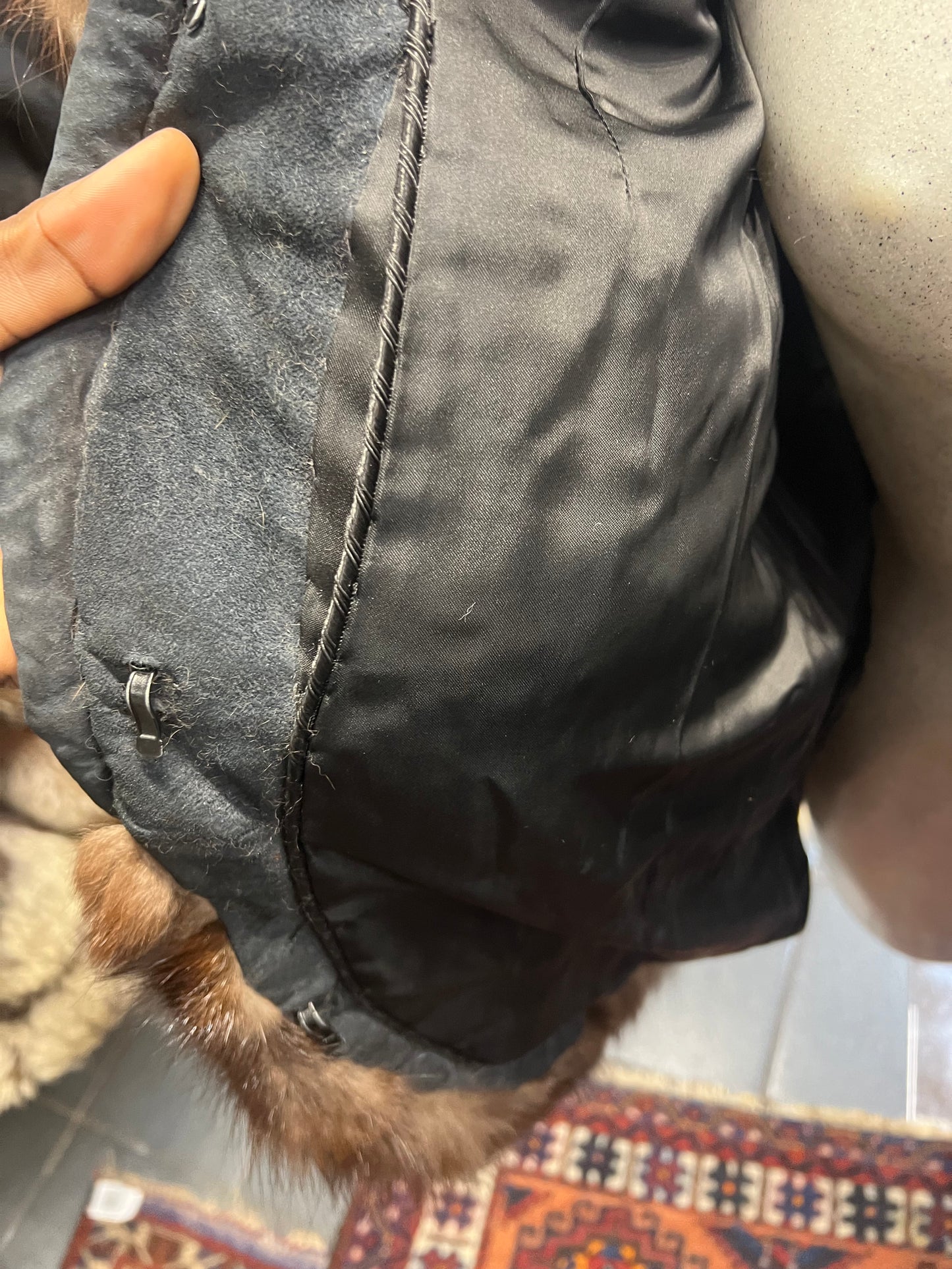 Cape en fourrure de renard