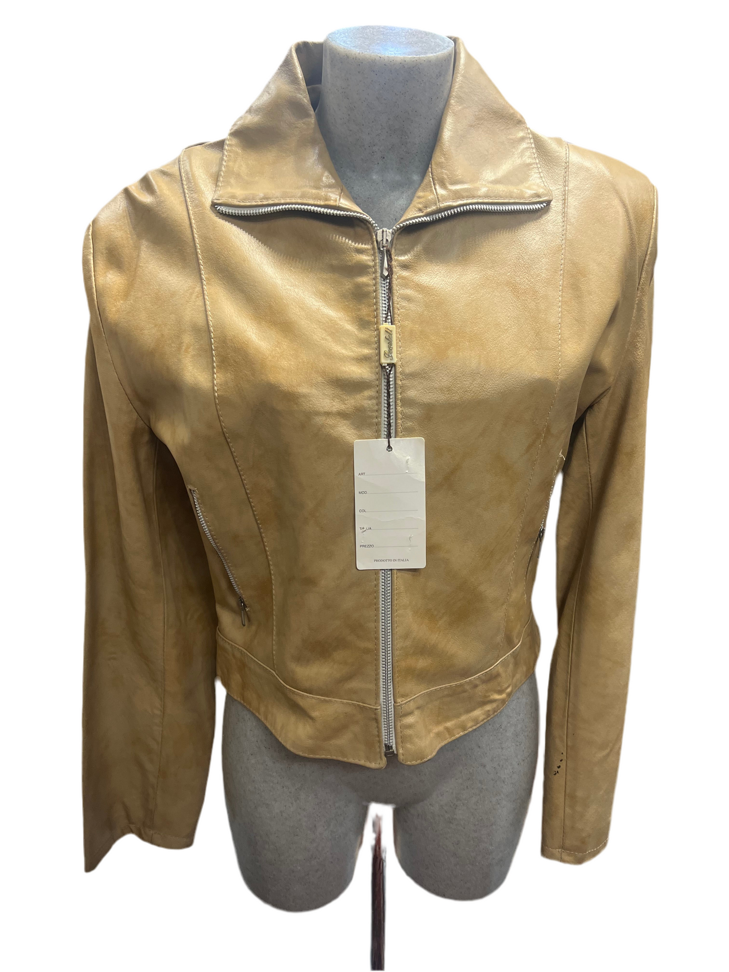 Cape en cuir vera pelle S