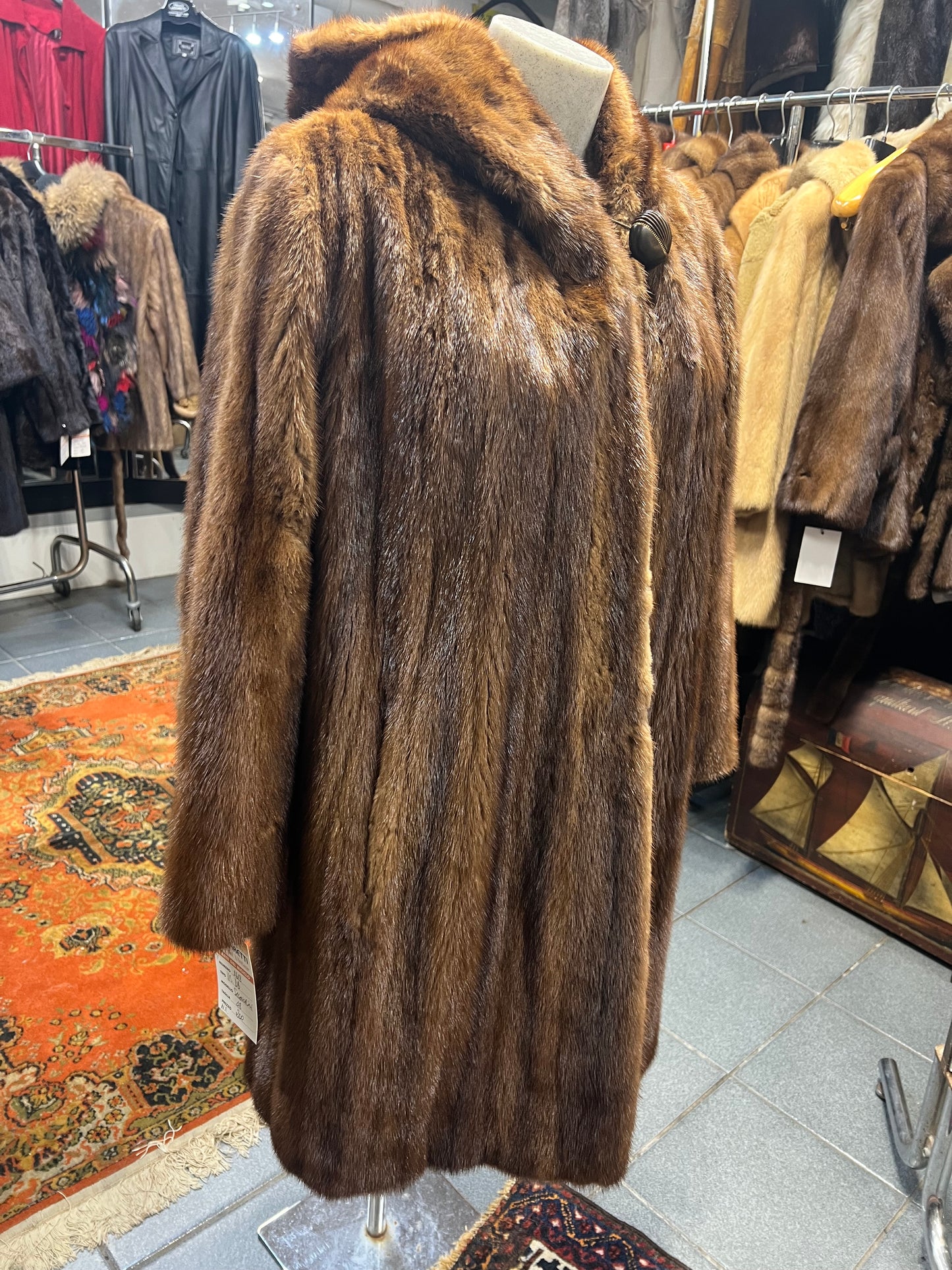 Manteau de vison long 2618