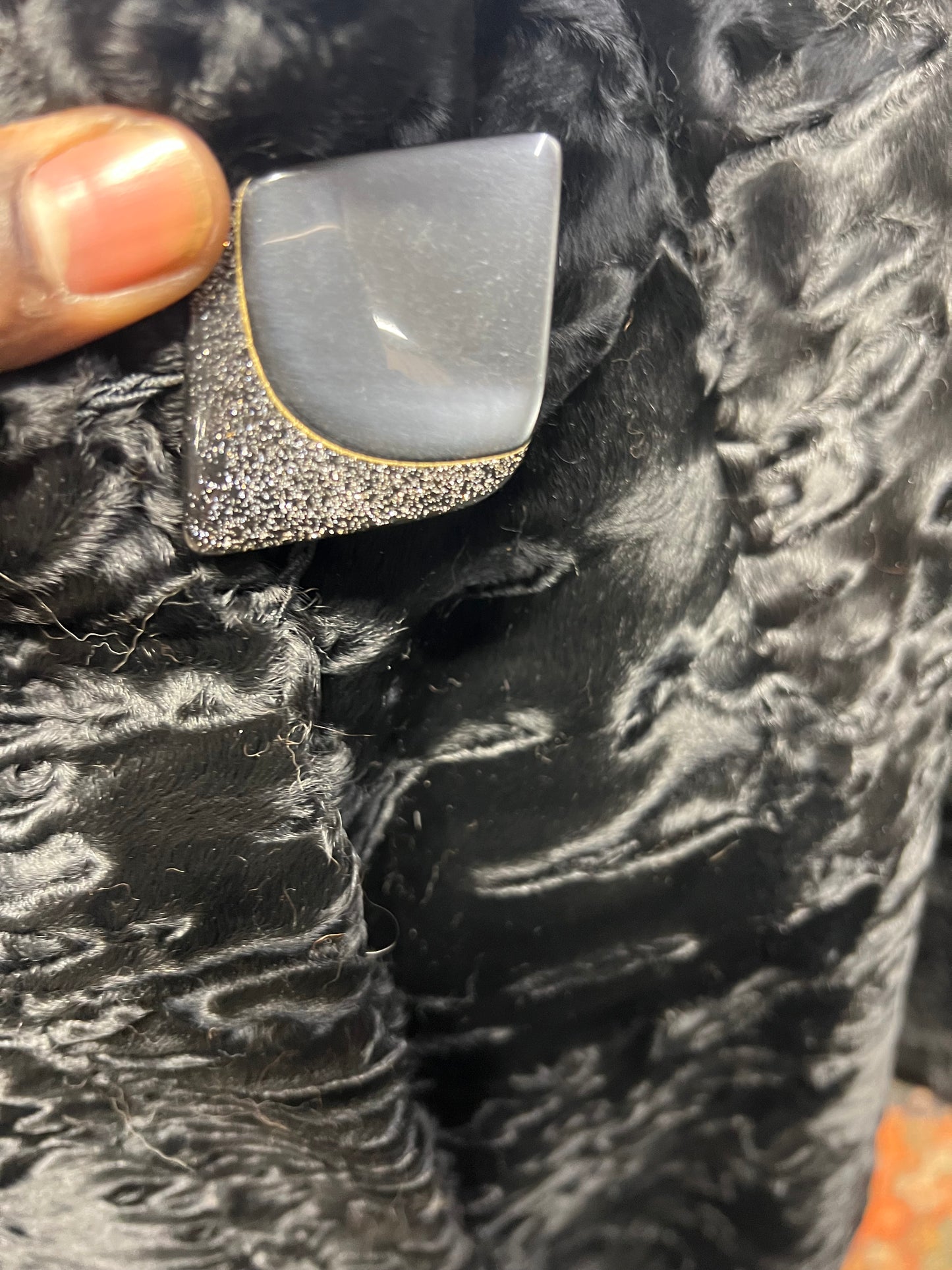 Manteau en fourrure astrakan ( Persan)