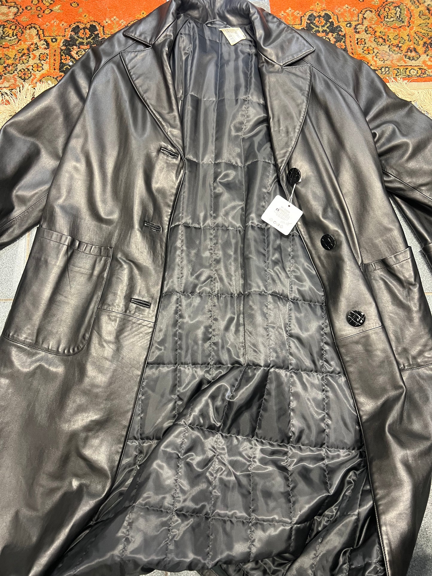 Manteau en cuir long