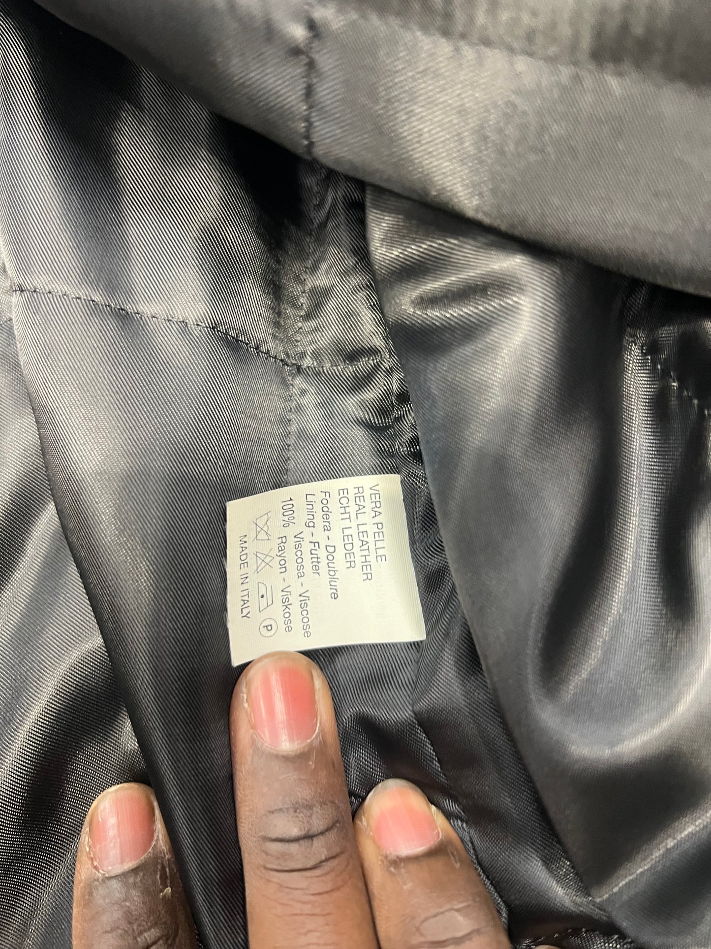 Manteau en cuir long