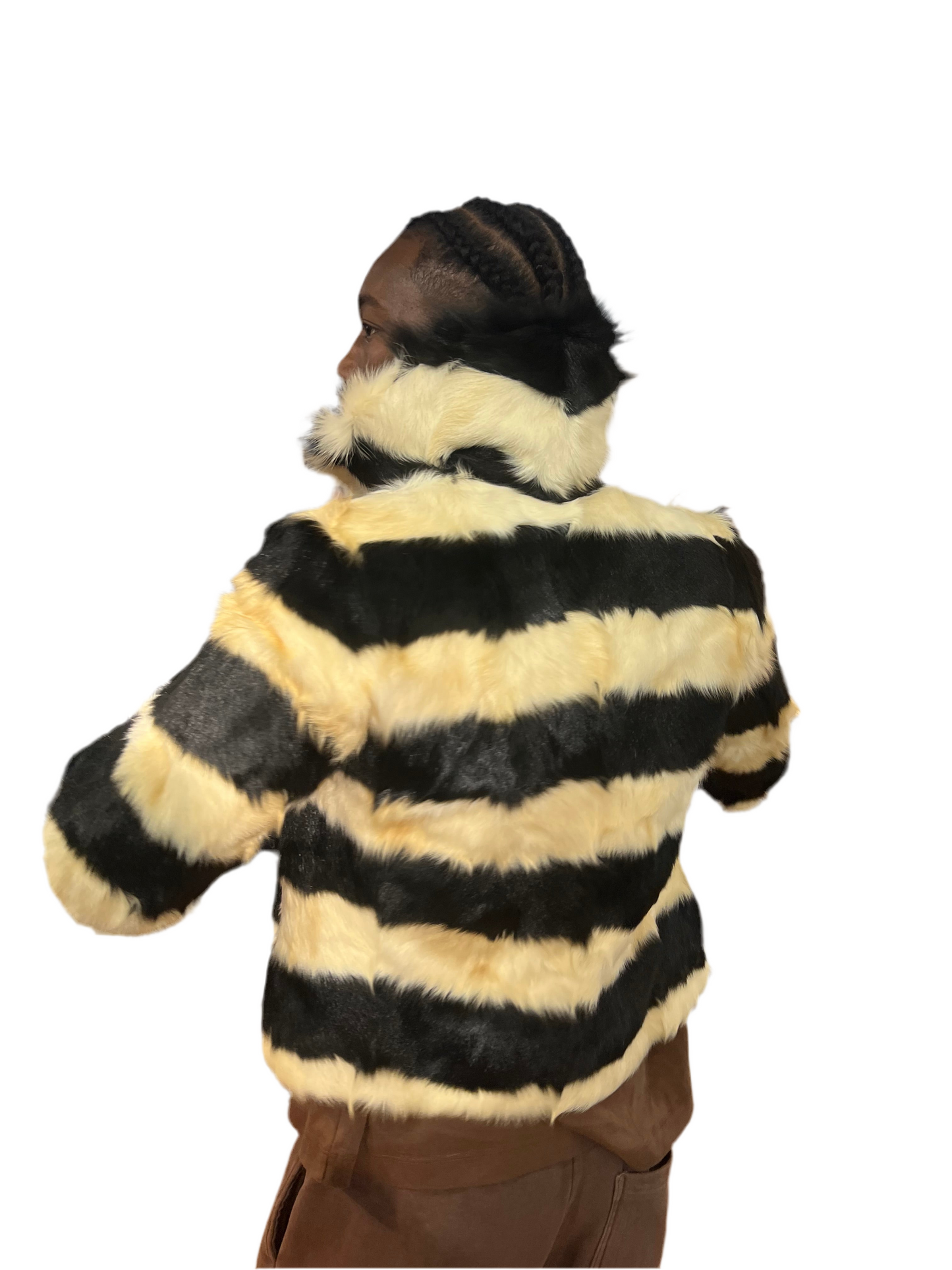 Veste courte en lapin