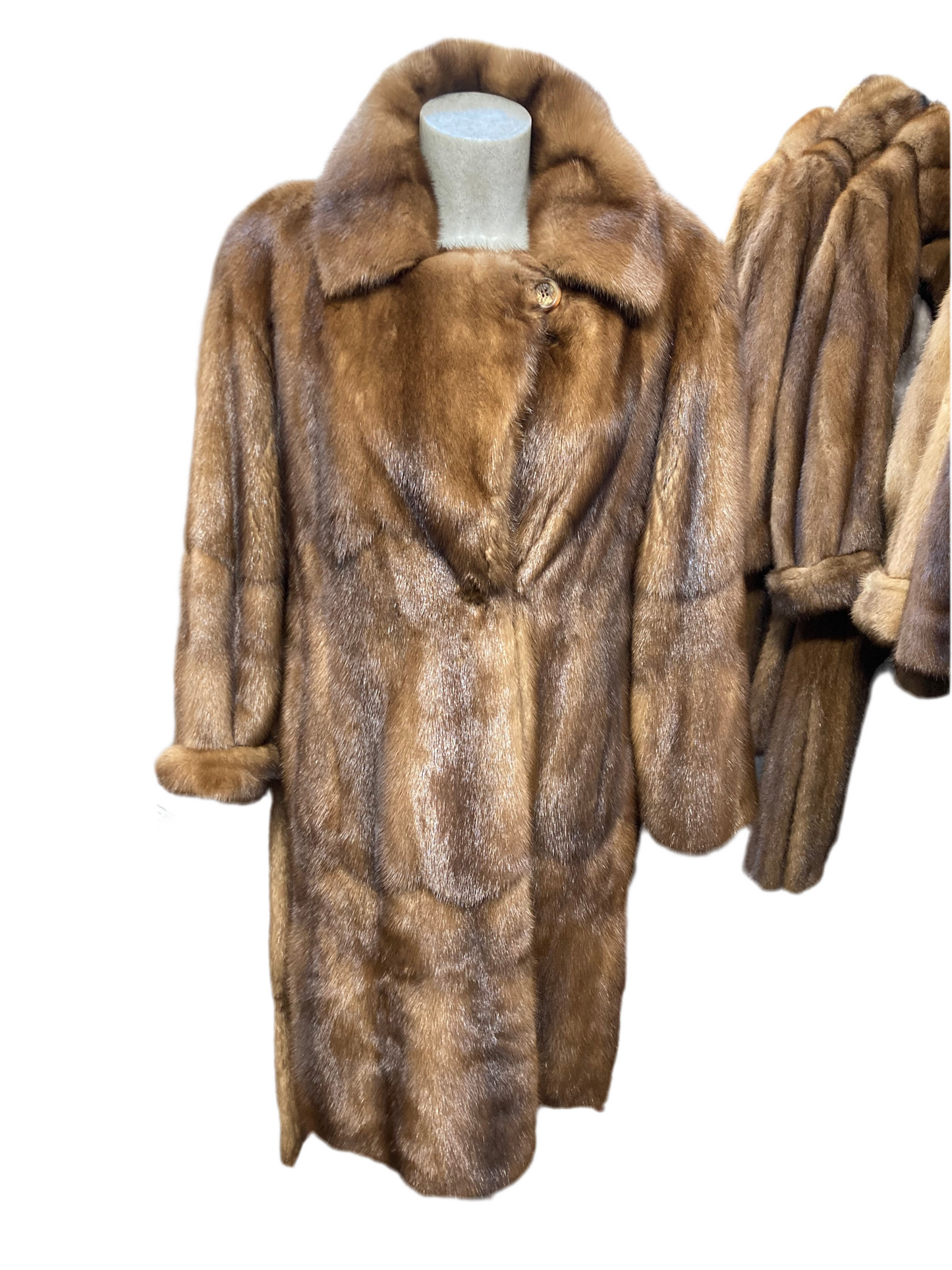 Manteau en vision de fourrure