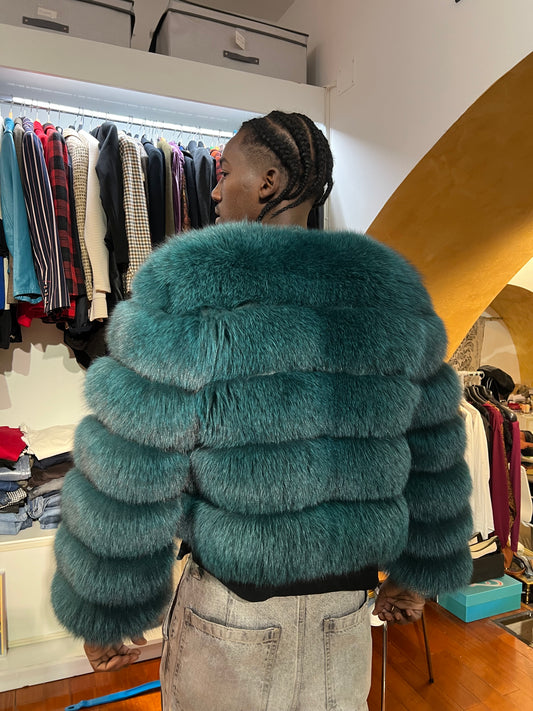 Blouson en fourrure de renard