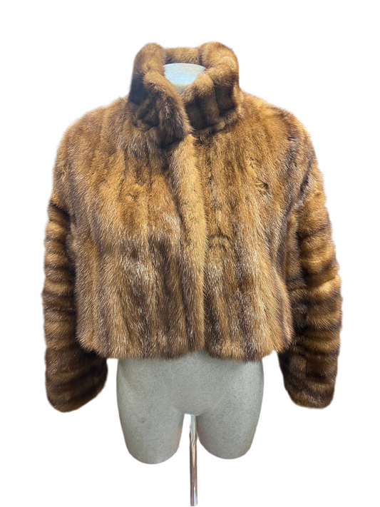 Cape en fourrure de vison