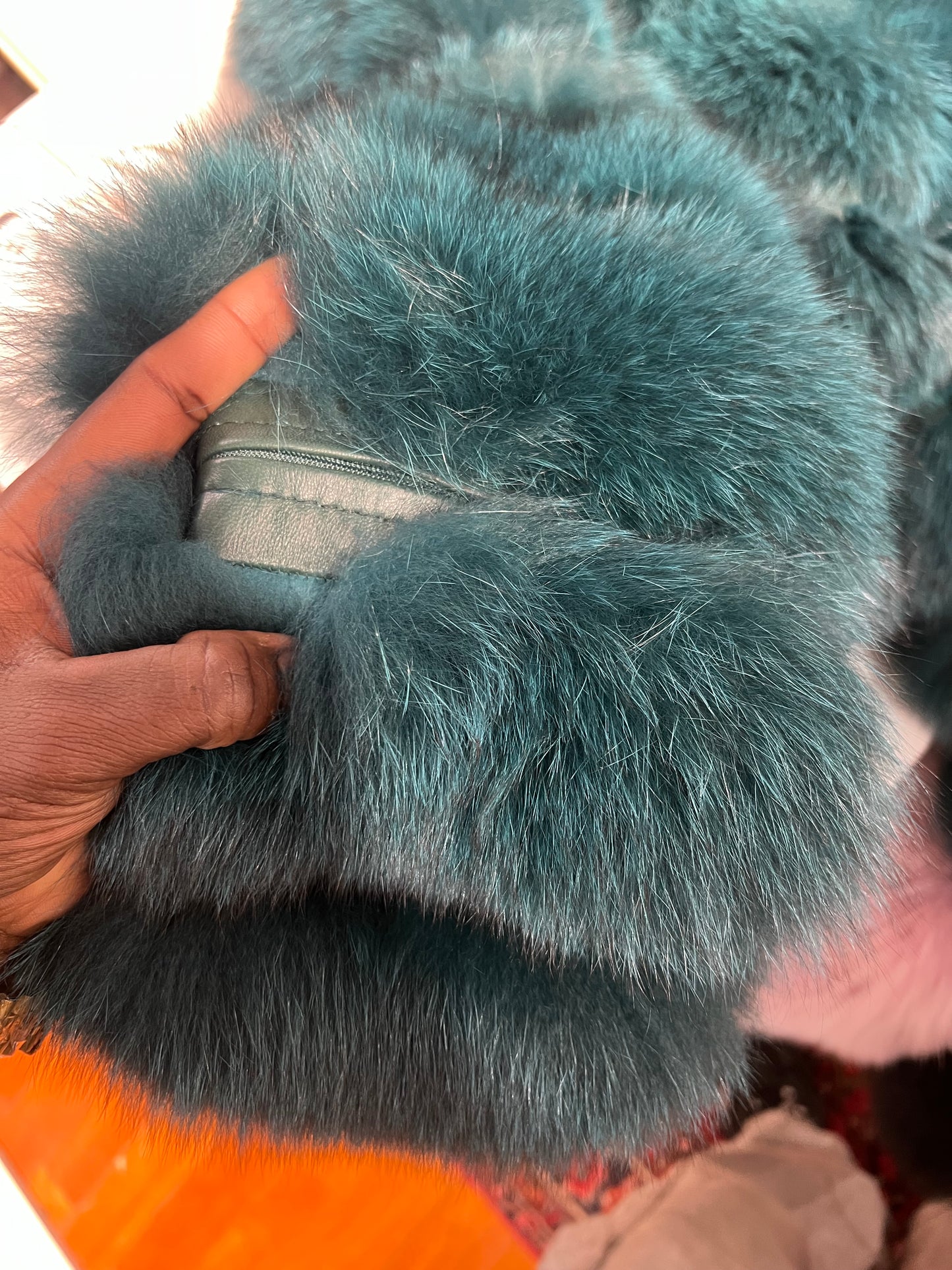 Blouson en fourrure de renard