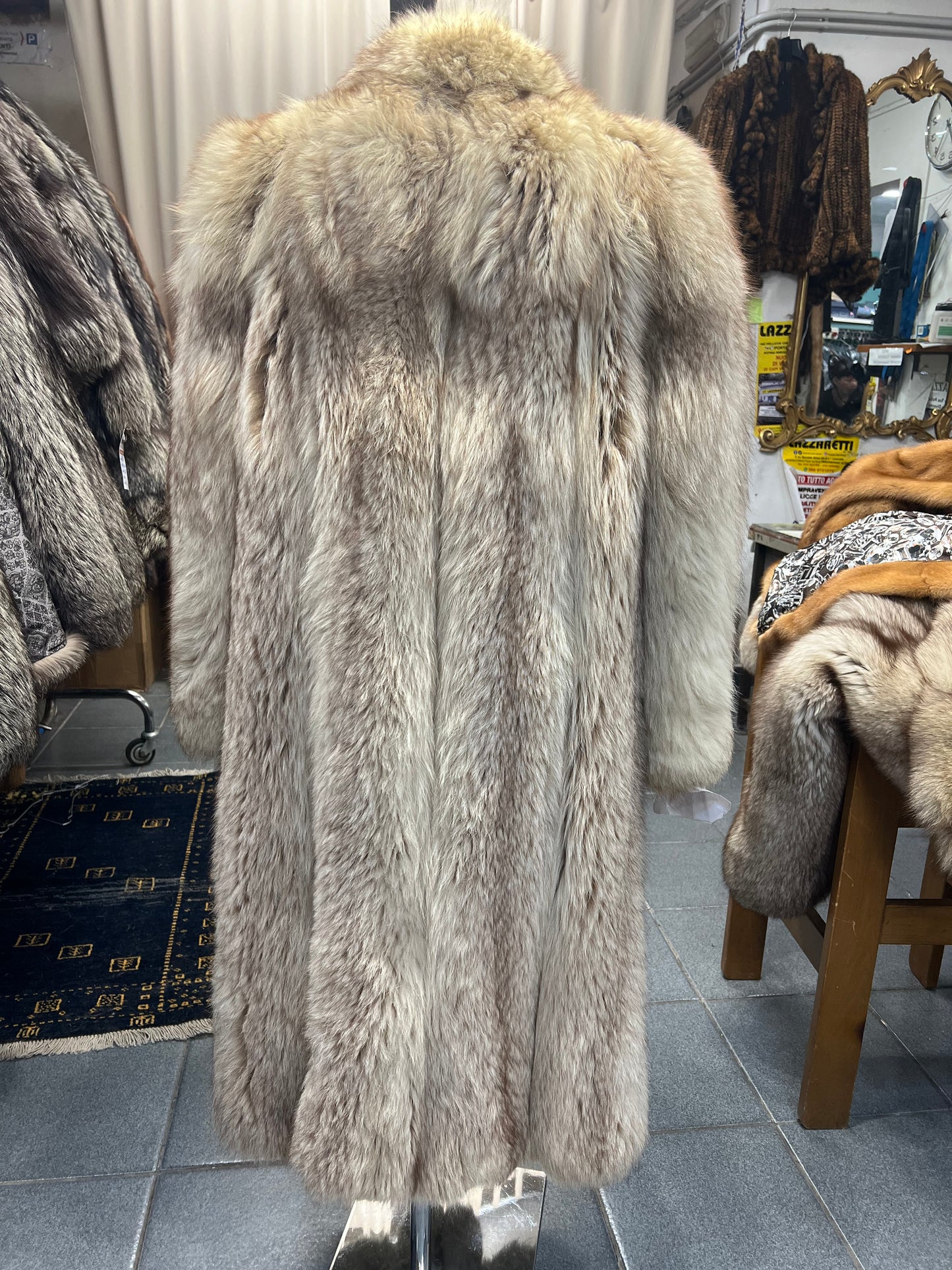 Manteau long en fourrure de Renard