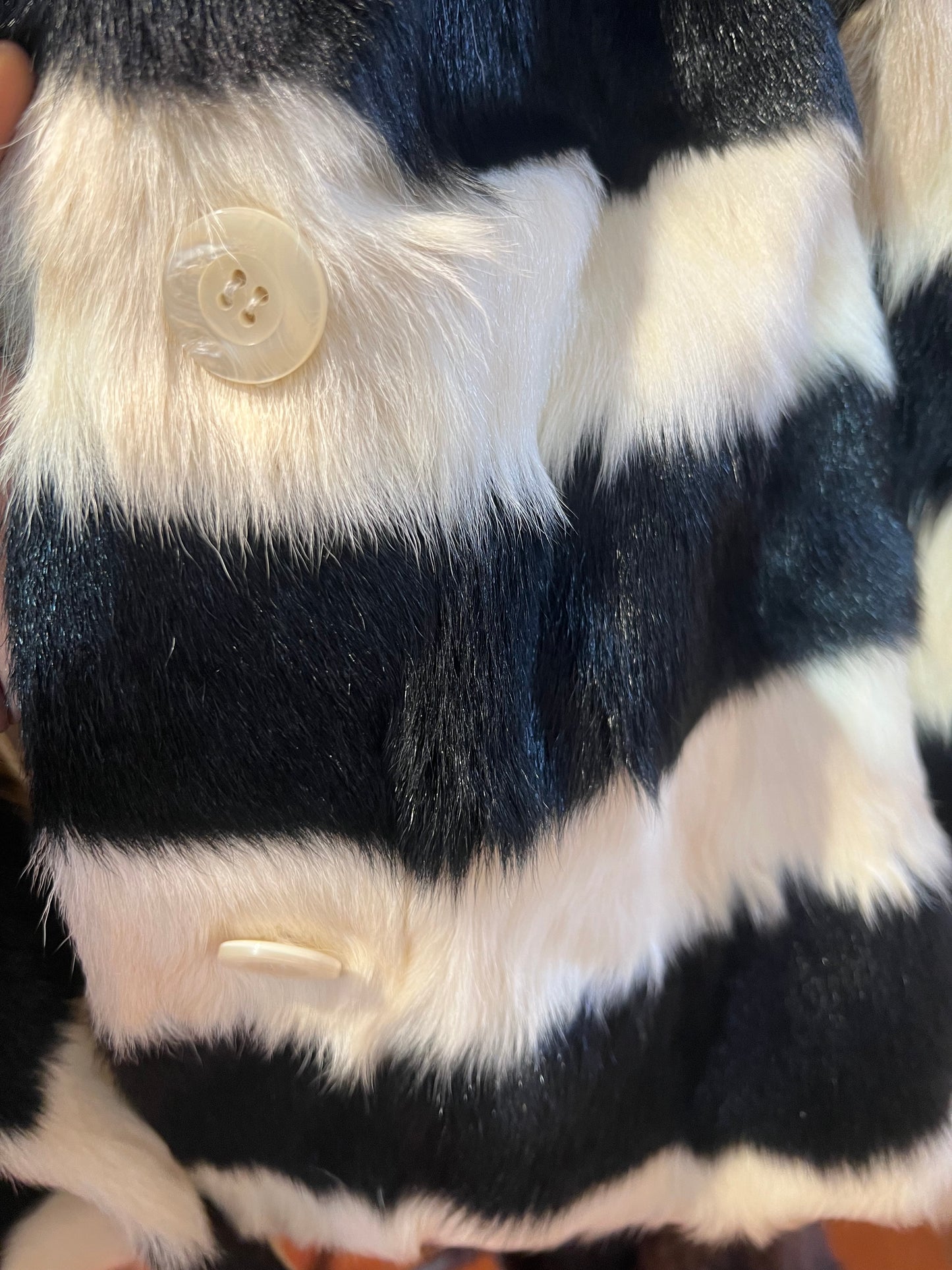 Veste courte en lapin