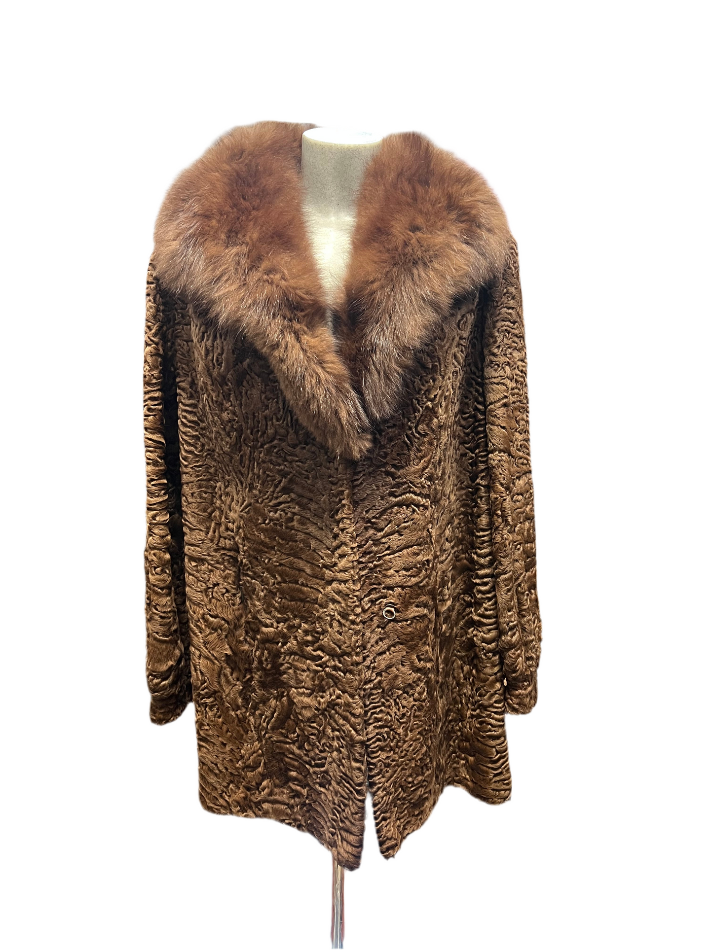 Persan du col en fourrure de vison