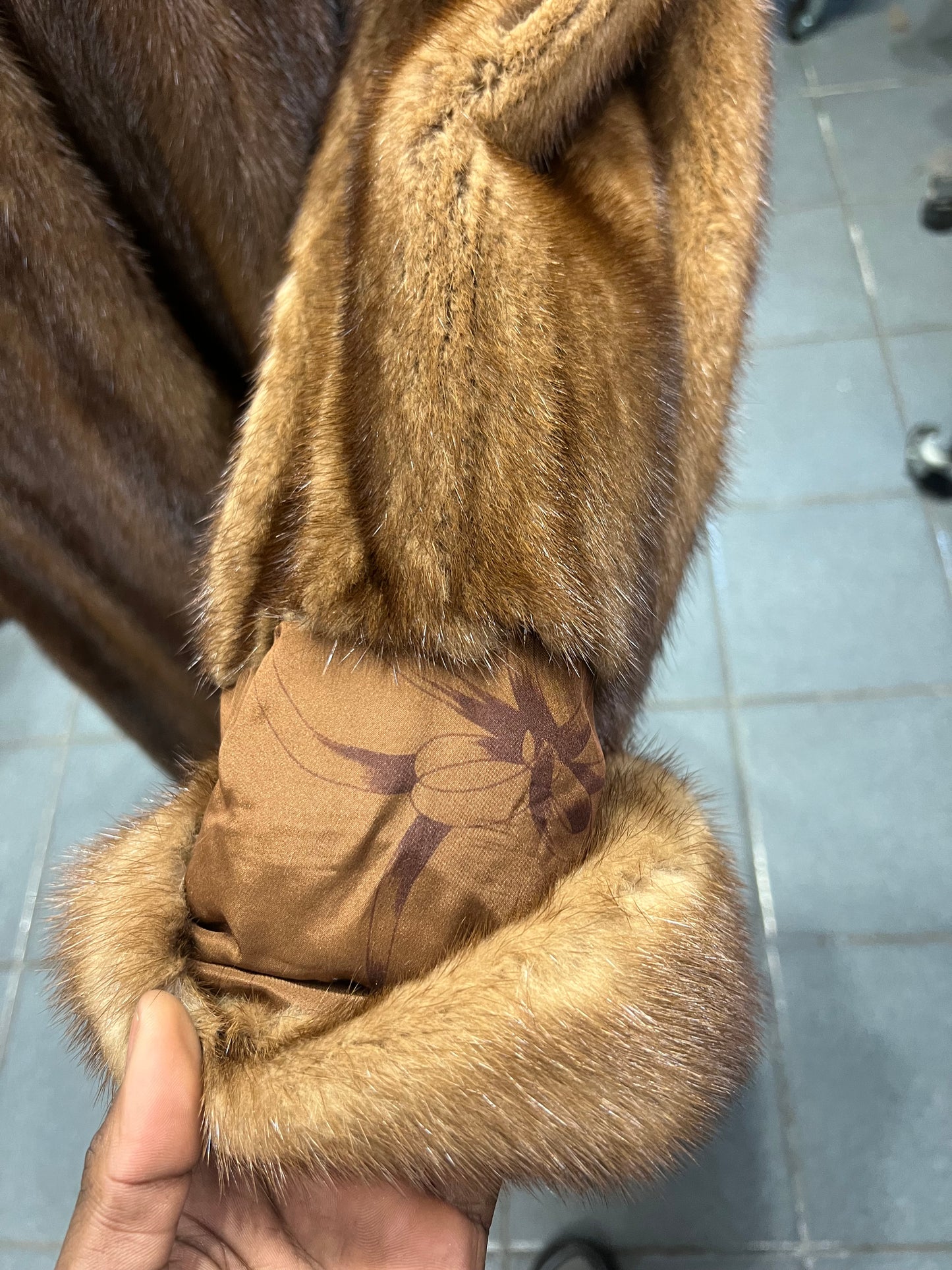 Manteau long de vison