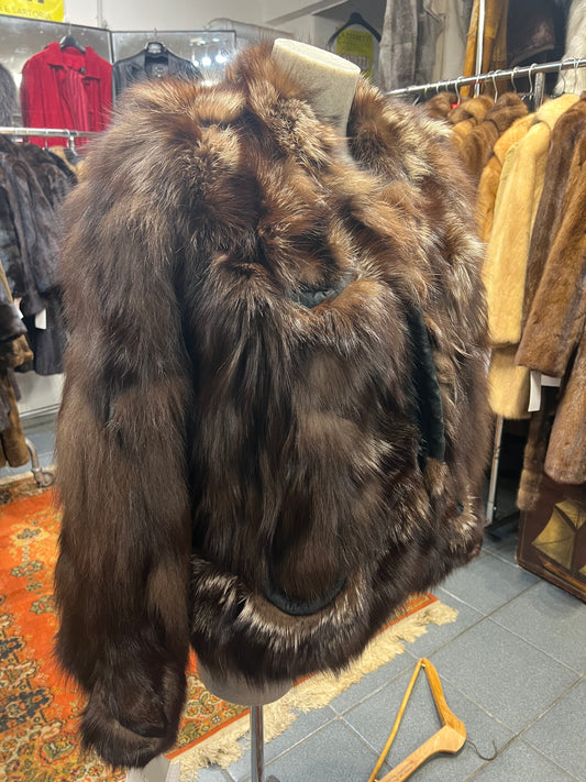 Cape en fourrure de renard