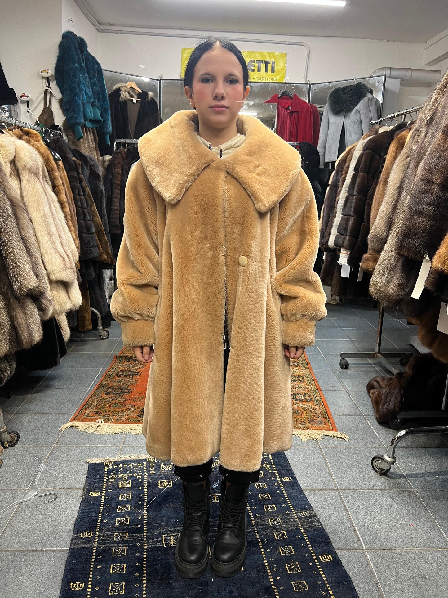 Manteau en fourrure écologique