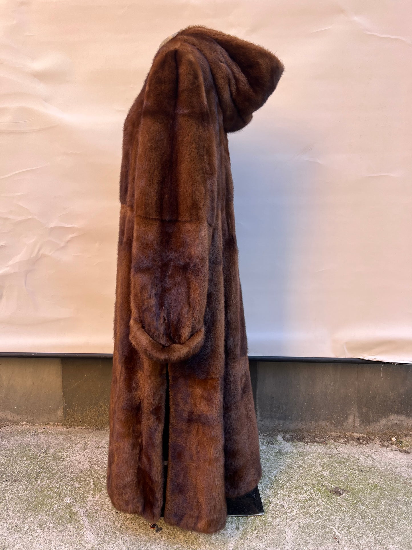 Vison long avec capuche 2715