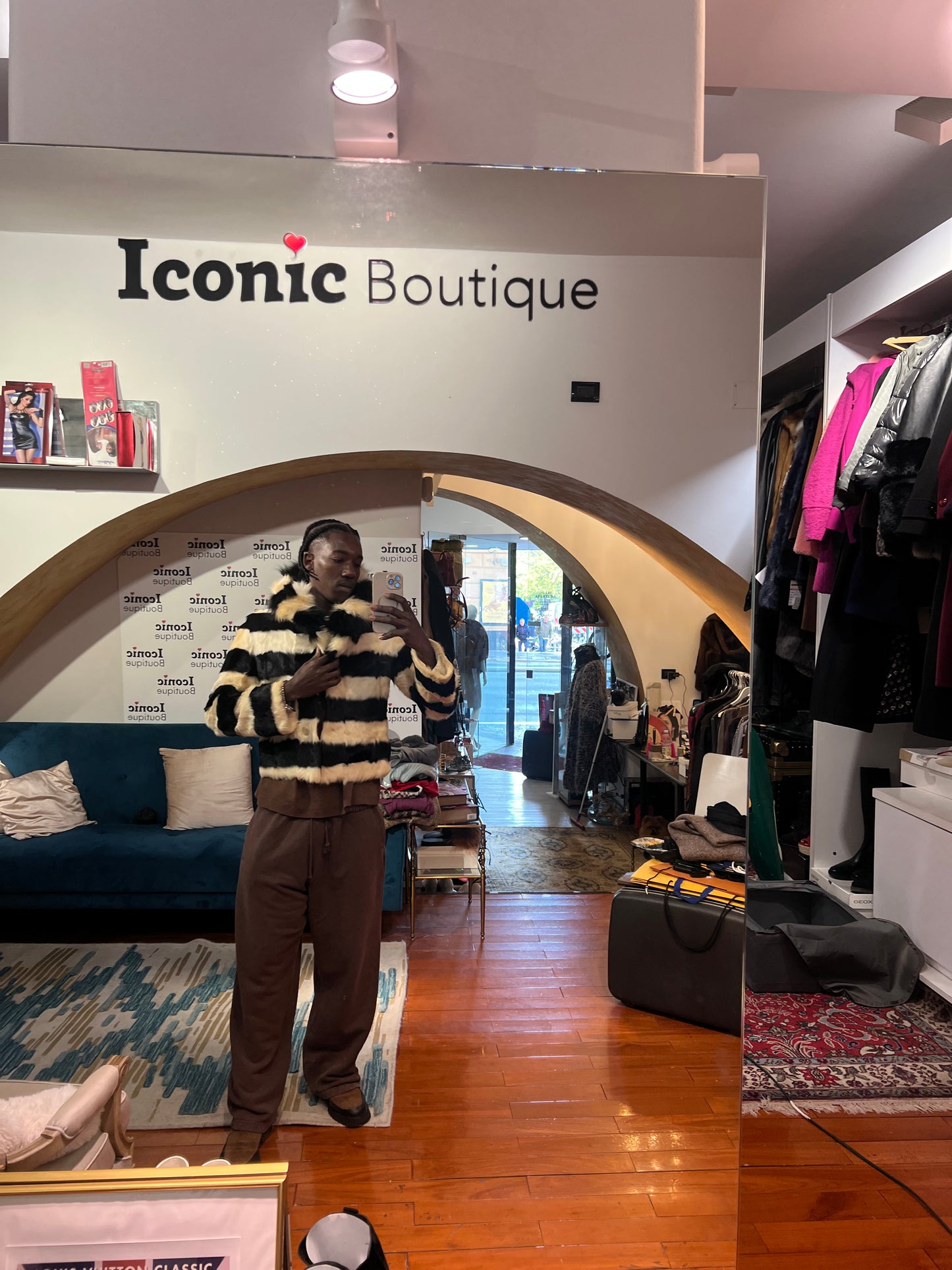 Veste courte en lapin