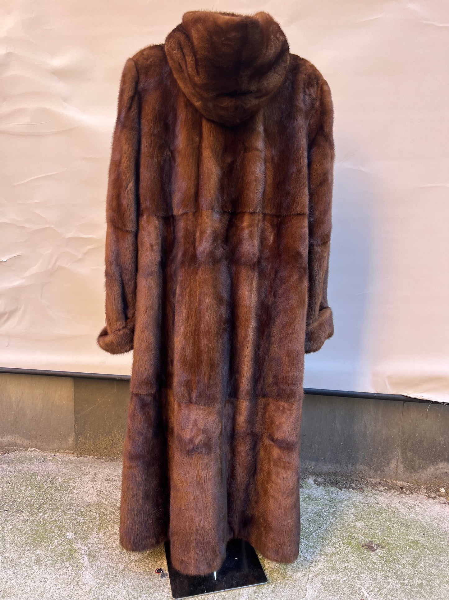 Vison long avec capuche 2715