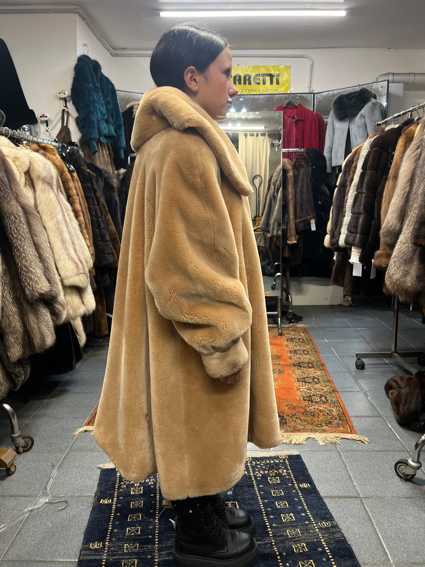 Manteau en fourrure écologique